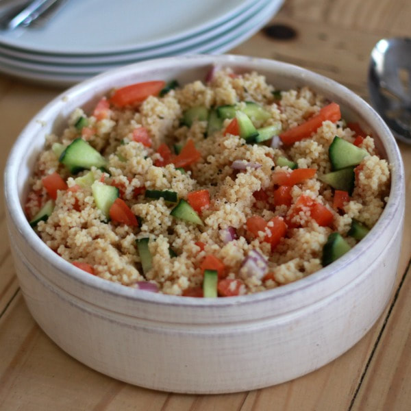 Couscous, Cucumber and Tomato Salad
