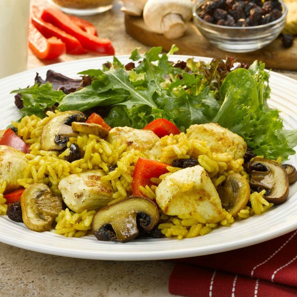 Curried Chicken with Mushrooms
