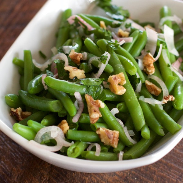 Glazed Green Beans with Shallot Relish