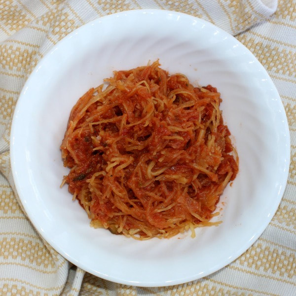 Spaghetti Squash with Sauce
