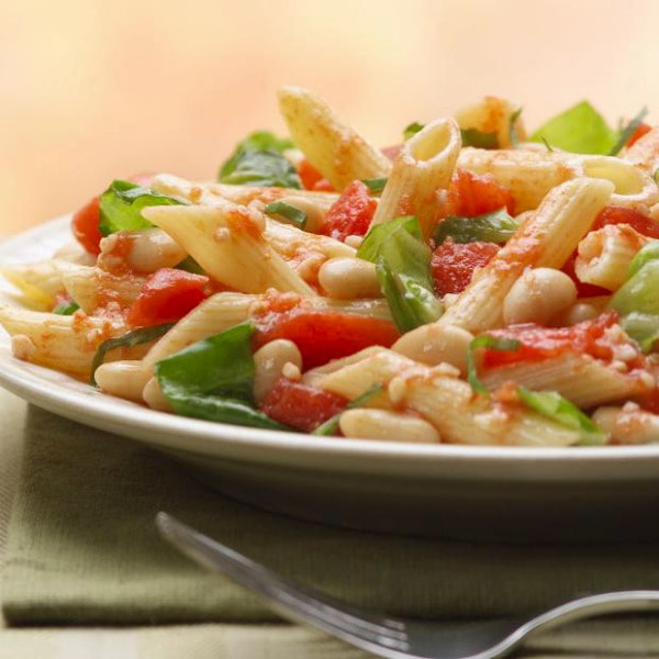 Tuscan Style Pasta with White Beans